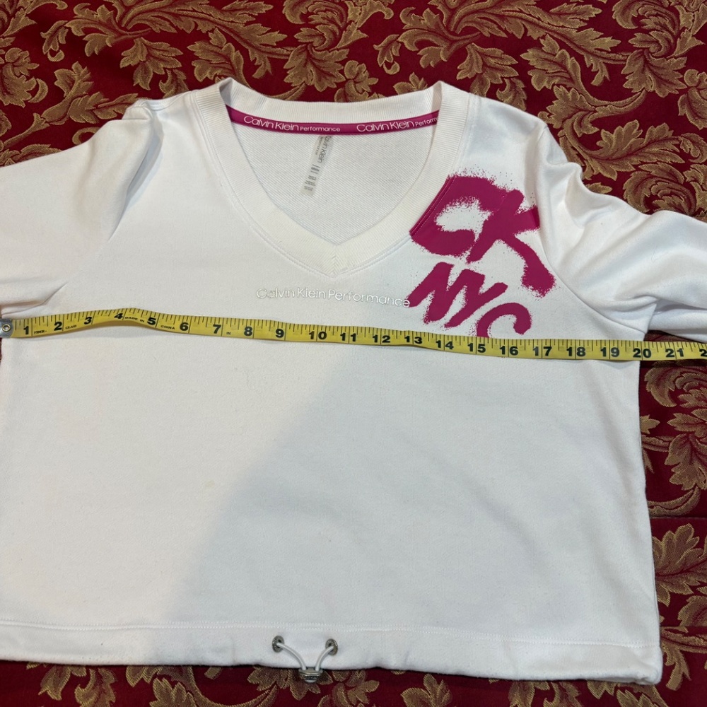 Calvin Klein Performance Crop Sweat Top Women's S - Picture 8 of 16